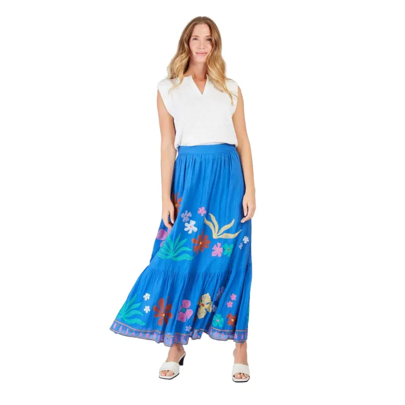 Women's Long Floral Skirt Derhy Albi