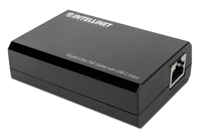 Intellinet PoE Splitter with USB-C Output. PoE++ / 4PPoE. Gigabit Ultr