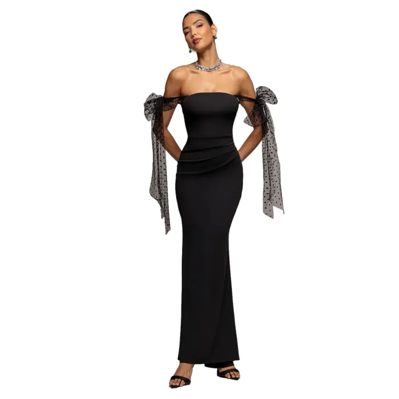 Women's tight dress Goddiva Bella Maxi