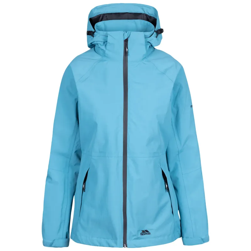 Women's zip-up waterproof hooded jacket Trespass Tilbury