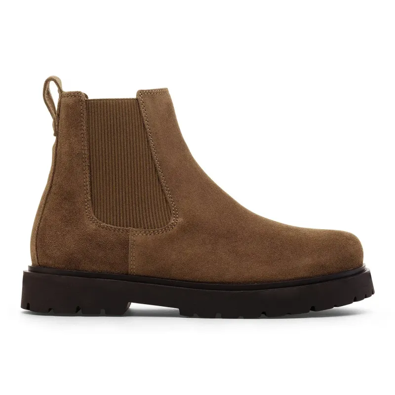 Boots Birkenstock Highwood Slip ON Men Suede Leather Dark Tea