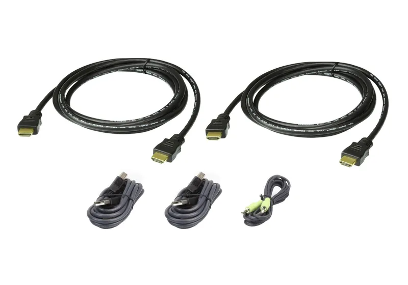 ATEN HDMI Dual Display Secure KVM; 1.8M USB HDMI Dual Display