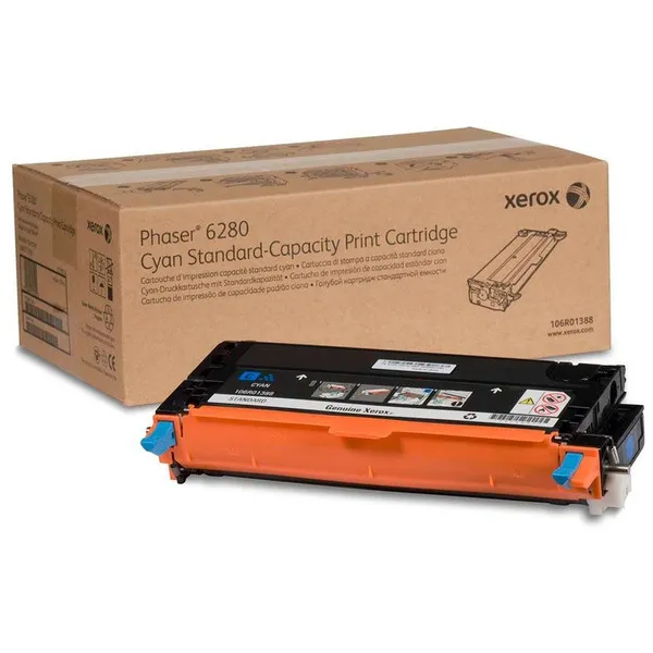 Xerox 106R01388 Toner cyan. 2.2K pages for Xerox Phaser 6280