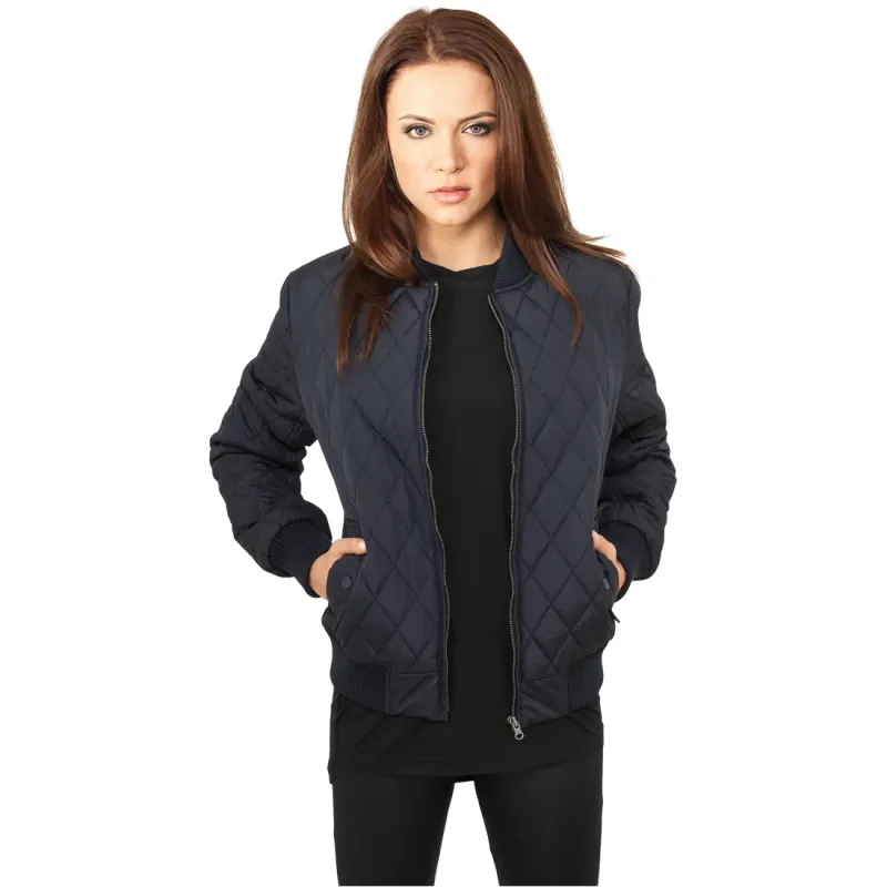 Women's Urban Classic diamond nylon parka
