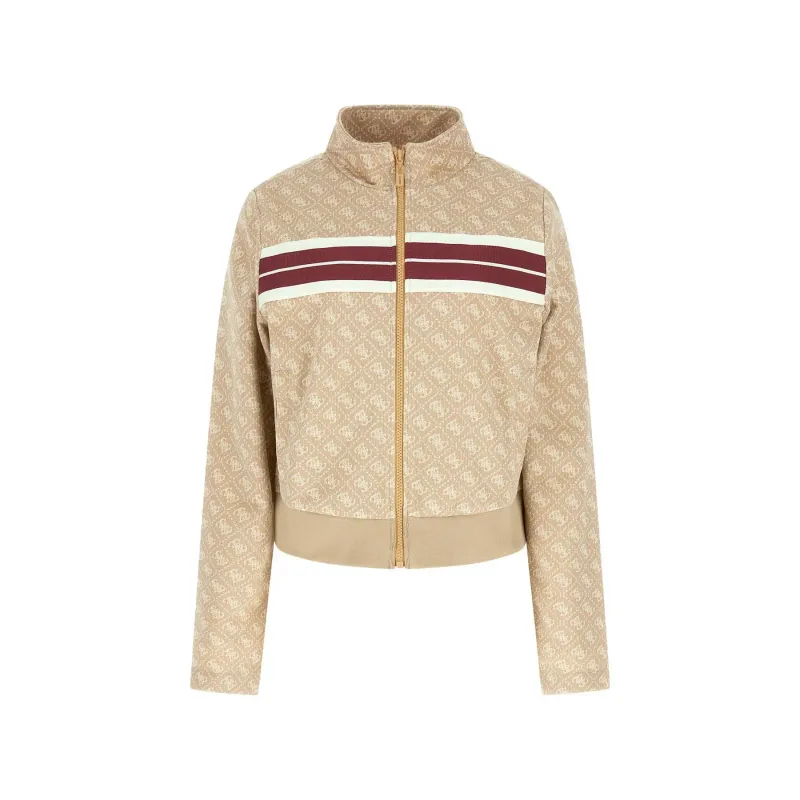 Women's zip-up sweatshirt Guess Jacquard 4G