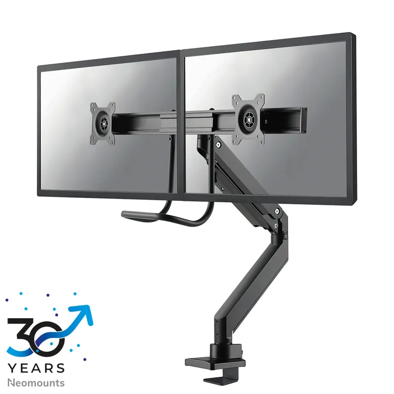 Neomounts NM-D775DXBLACK Monitor arm 10-32" - gas spring - Topfix