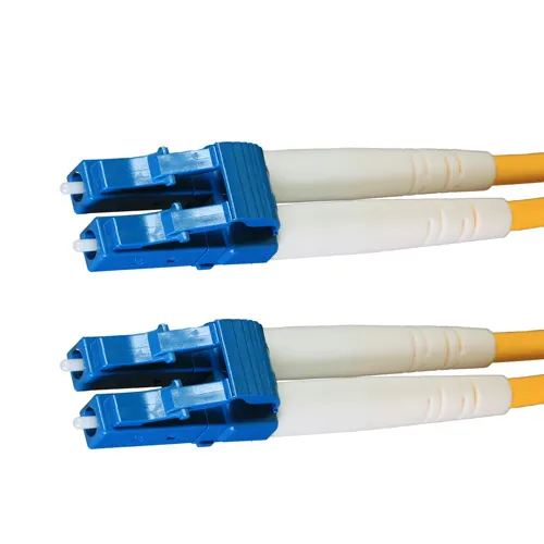 Cablenet 15m OS2 9/125 LC-LC Duplex Yellow LSOH Fibre Patch Lead