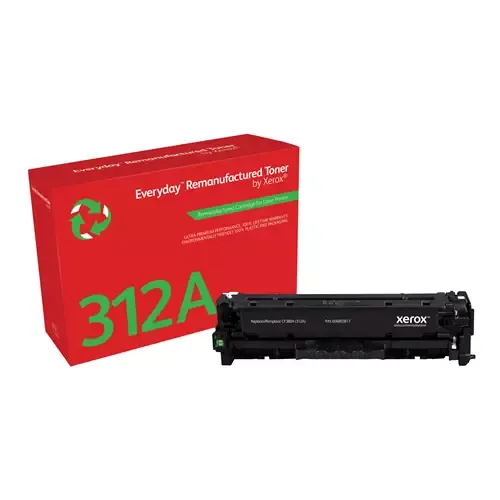 Everyday Black Remanufactured Toner by Xerox compatible with HP 312A (CF380A) Standard capacity