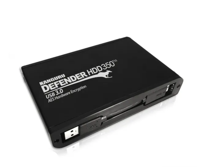 iStorage Kanguru Defender HDD350 5 TB| Secure External Hard Drive| FIP