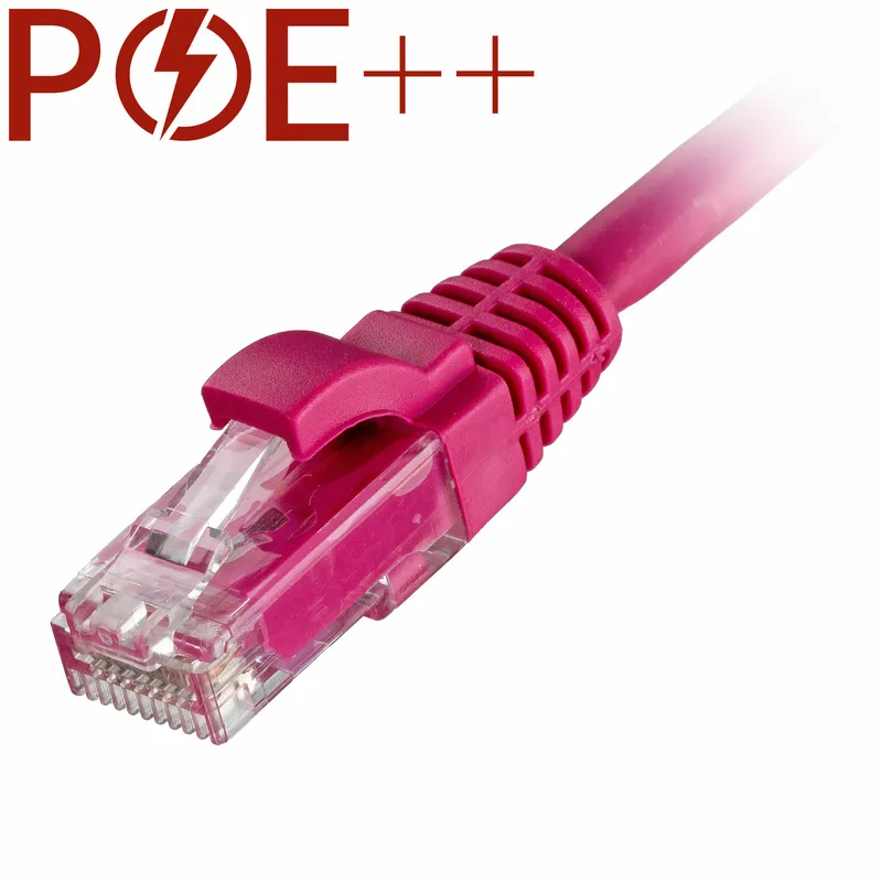 Cablenet 5m Cat6 RJ45 Pink U/UTP LSOH 24AWG Snagless Booted Patch Lead