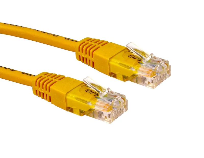 Cables Direct 15m CAT5e 100MHz networking cable Yellow U/UTP (UTP)