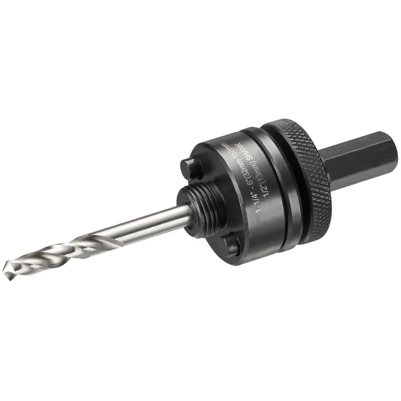 Dewalt 12.7mm Shank Arbor and Pilot Drill Bit for 32mm - 210mm Hole Saws