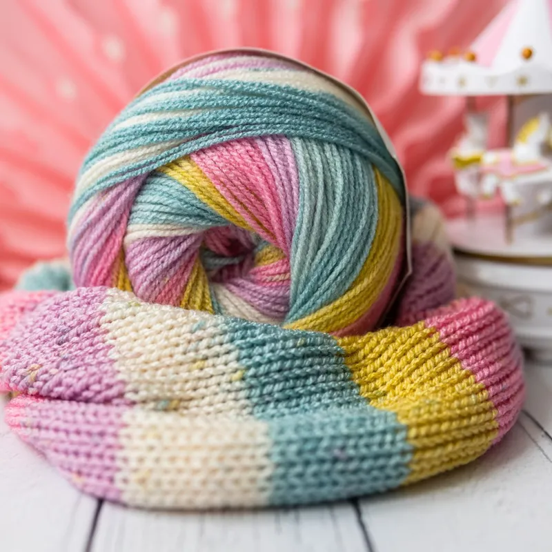 Emu Funfair Swirl DK Yarn Helter Skelter 002 150g
