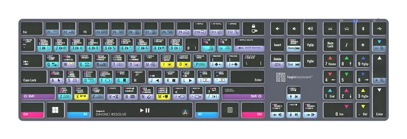 Logickeyboard LKB-RESB-TPC keyboard Home/Office USB + Bluetooth QWERTY UK English Black