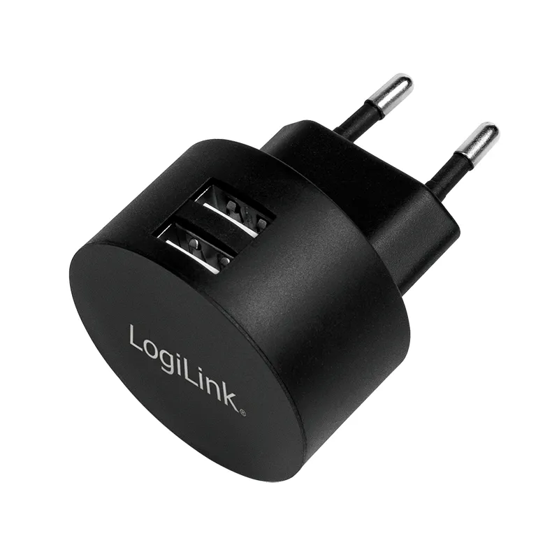 LogiLink USB socket adapter. 2x USB-port for Fast Charging. 10.5W