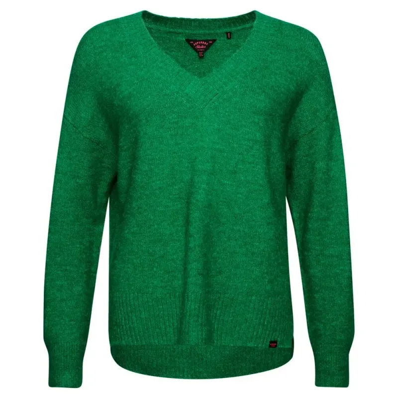 Women's oversized v-neck sweater Superdry