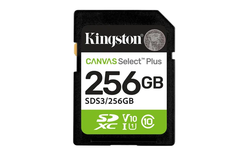 Kingston Technology 256GB SDXC Canvas Select Plus Gen3 150MB/s C10 UHS