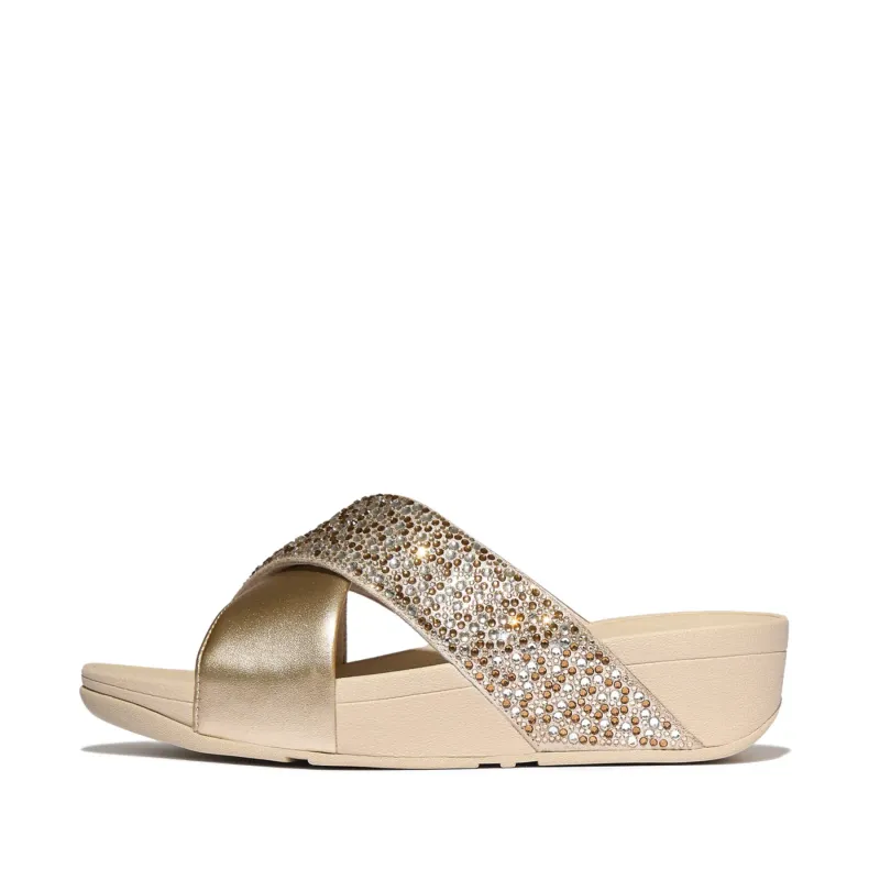 Women's wedge sandals FitFlop Lulu Crystal-Mix
