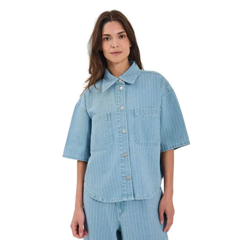 Women's denim shirt Norr Kenzie