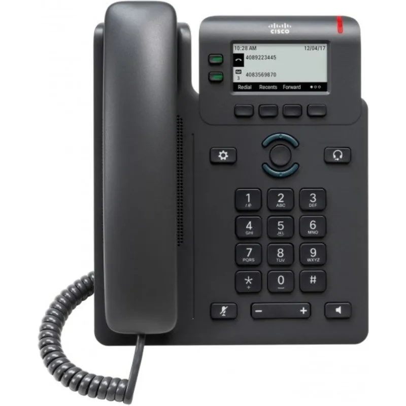 Cisco 6821 2-line IP Business Desk Phone - Black