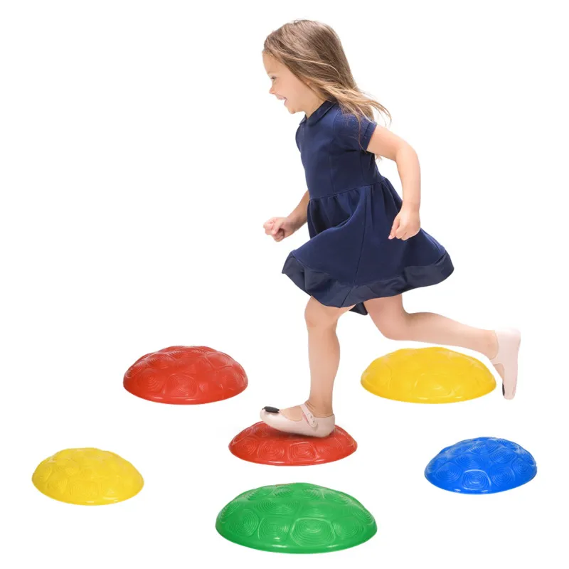 Zonekiz Balance River Stones W/ Non-slip Mats For Ages 3-8 Years