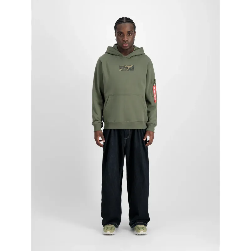 Hoodie Alpha Industries Camo Panel