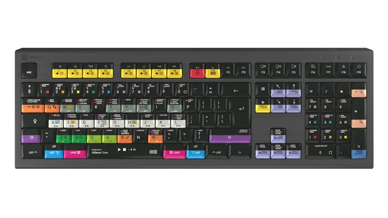Logickeyboard Ableton Live Astra 2 keyboard Universal USB QWERTY English Black