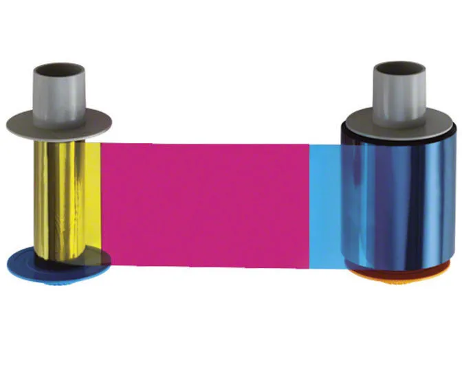 Fargo Fargo 84812 YMCKK Full Colour Ribbon with Two Resin Black Resin