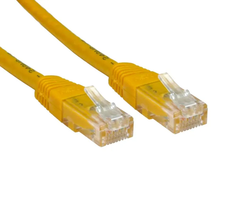Cables Direct 10m Cat6 networking cable Yellow U/UTP (UTP)