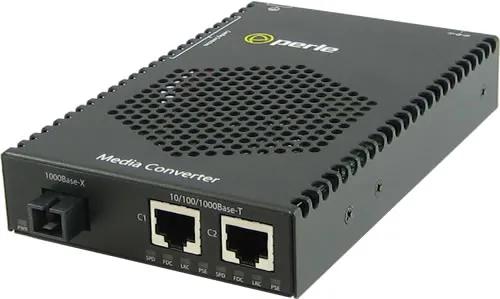 Perle S-1110DP-S1SC10D - 10/100/1000 Gigabit Ethernet Stand-Alone Medi