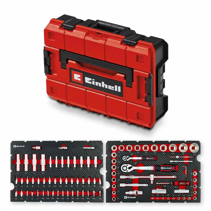 Einhell 92 piece Combination Drive Socket Set in E Case