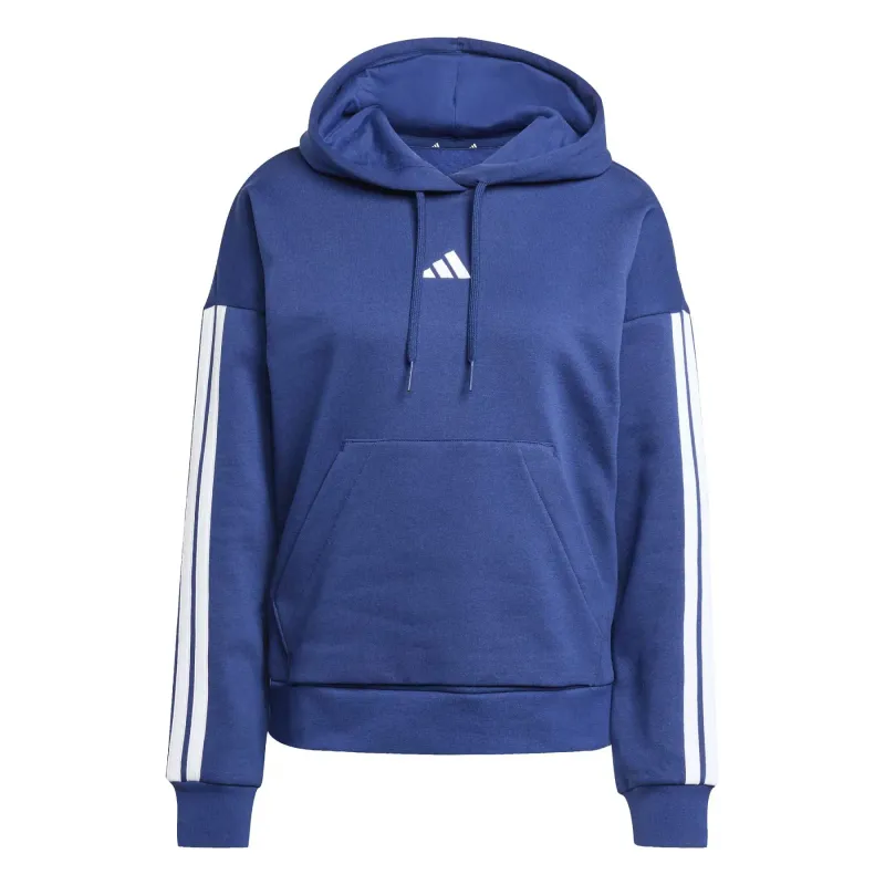 Women's fleece hooded sweatshirt adidas Essentials 3-Stripes