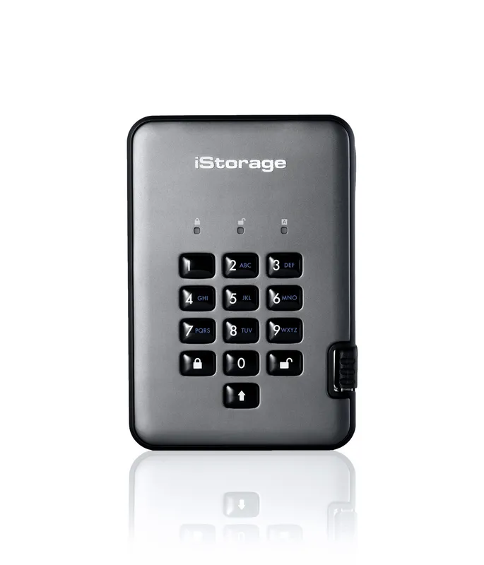 iStorage diskAshur PRO² SSD 8TB | Secure Portable Solid State Drive |F