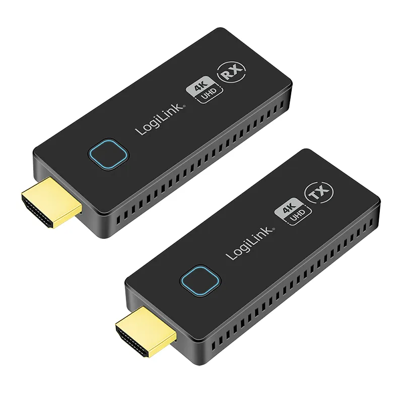 LogiLink HDW0102 AV extender AV transmitter & receiver Black