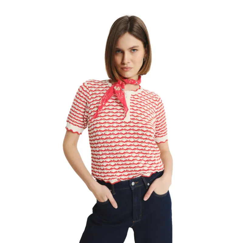 Women's short sleeve sweater Greenpoint Regular January