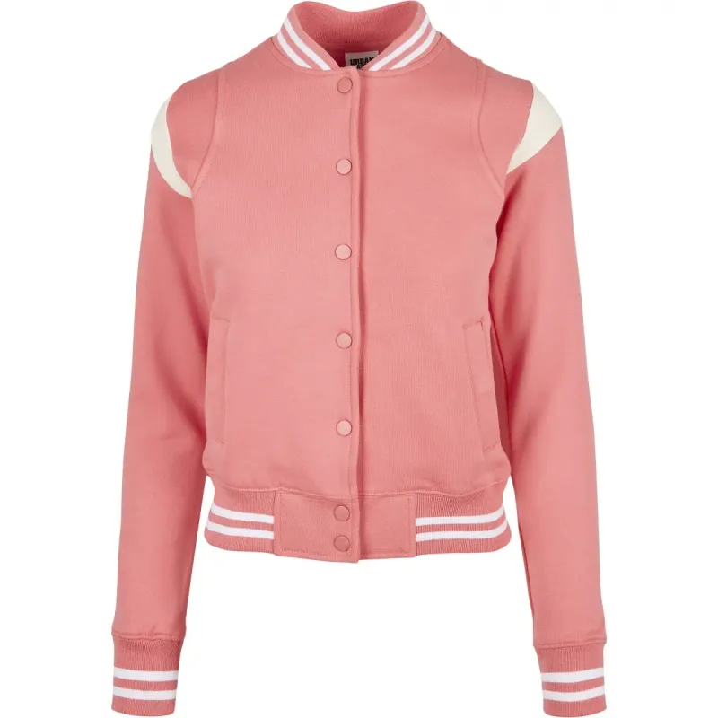 Ladies teddy jacket Urban Classics inset college