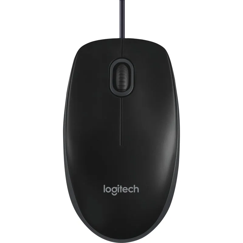 Logitech B100 Wireless Ambidextrous Mouse Black - 910-003357