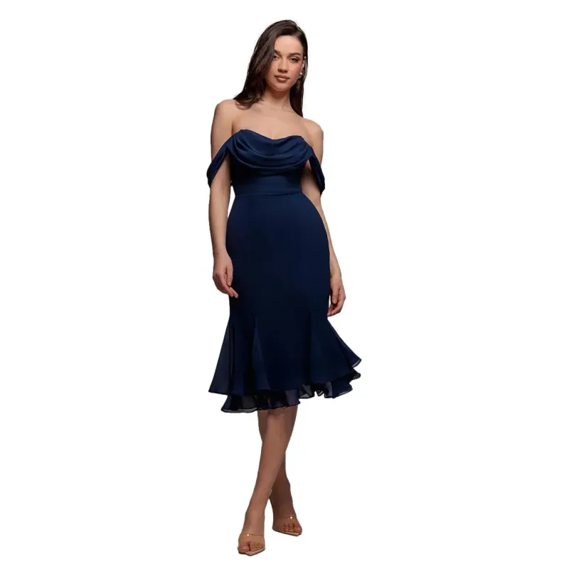 Women’s chiffon dress Goddiva Midi