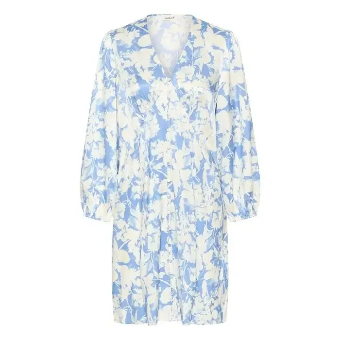 Long-sleeved printed dress for women Soaked in Luxury Becca