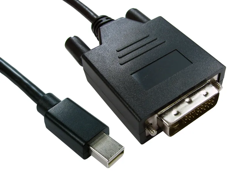 Cables Direct Mini DisplayPort - DVI 1m DVI-D Black