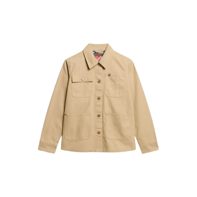 Embroidered Chore Jacket for Women Superdry