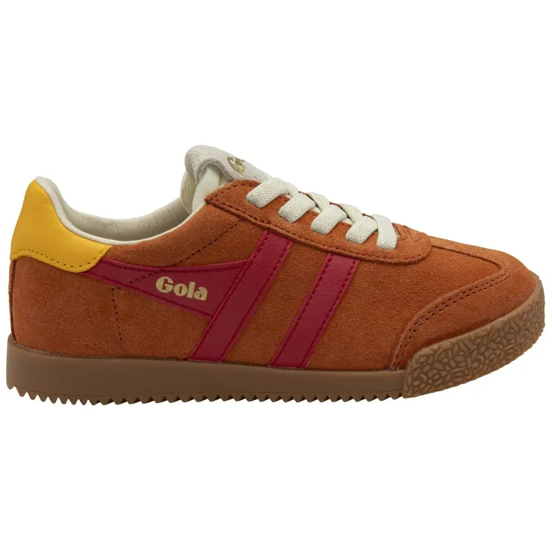Lace-up suede trainers for kids Gola Elan