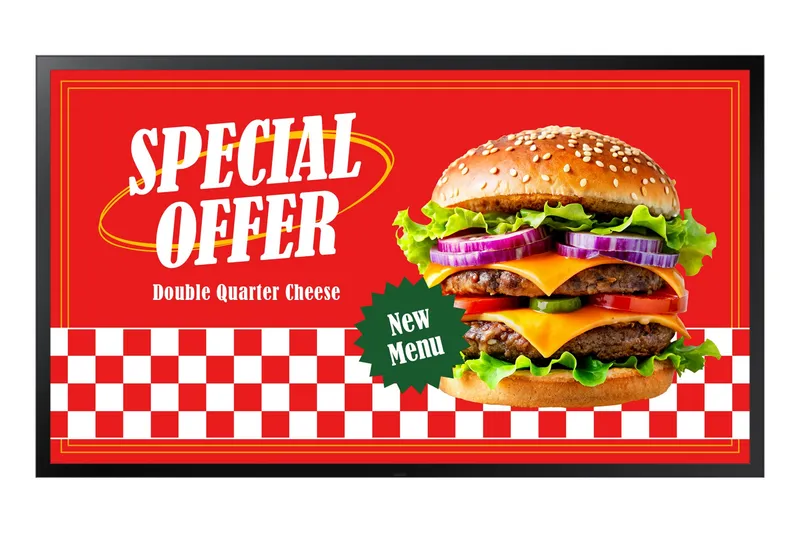 Samsung OH46DX Digital signage flat panel 116.8 cm (46") LCD Wi-Fi 3500 cd/m Full HD Black Tizen 24/7