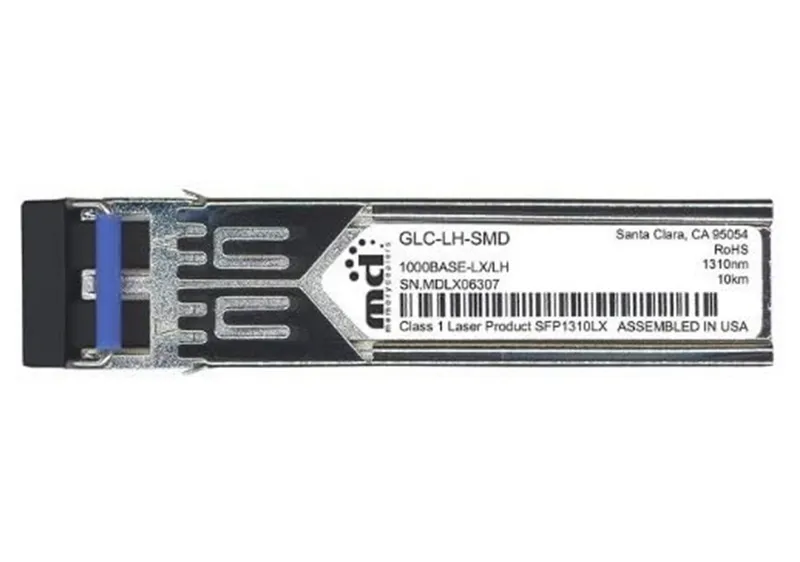 Cisco 1000BASE- LX/LH SFP Module for Gigabit Ethernet Deployments Hot Swappable 5-Year Standard Warranty (GLC-LH-SMD=)