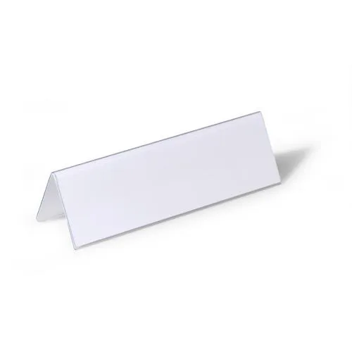 Durable 805219 non-metallic nameplate Transparent