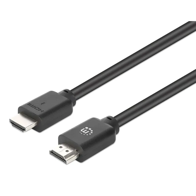 Manhattan HDMI 4K@60Hz Cable with Ethernet, 10m, Suitable for ALL 4K & 1080p/HD uses - when upgrading now or have it ready for when you need it, Male to Male, Black, Ultra HD 4k x 2k, Lifetime Warranty, Premium High Speed