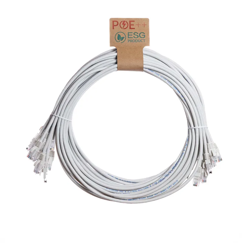 Cablenet 1m Cat6 RJ45 White U/UTP LSOH 24AWG Snagless Booted Patch Lead (PK10)