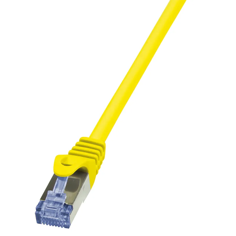 LogiLink 0.25m Cat.6A 10G S/FTP networking cable Yellow Cat6a S/FTP (S