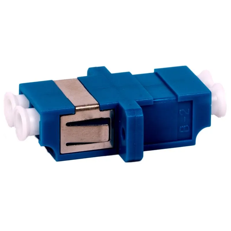 FDL LC DUPLEX SINGLEMODE FIBRE OPTIC ADAPTER - BLUE