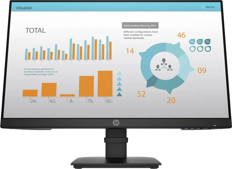 HP P-Series P24 G4 computer monitor 60.5 cm (23.8") 1920 x 1080 p